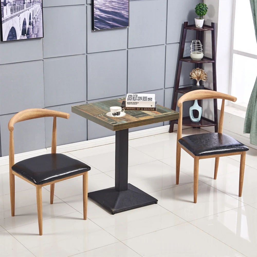 Afbeelding 4: Hoge keukentafel, industriële stijl vierkante bartafel hoogte 75cm hoge bistrotafel veelzijdige poten voor restaurants, keukens