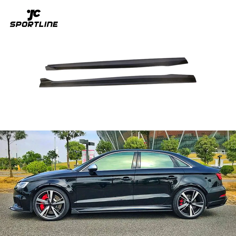 

Carbon Fiber Facelift RS3 Side Skirts Extension For Audi RS3 8V Sedan 4-Door 2017-2018