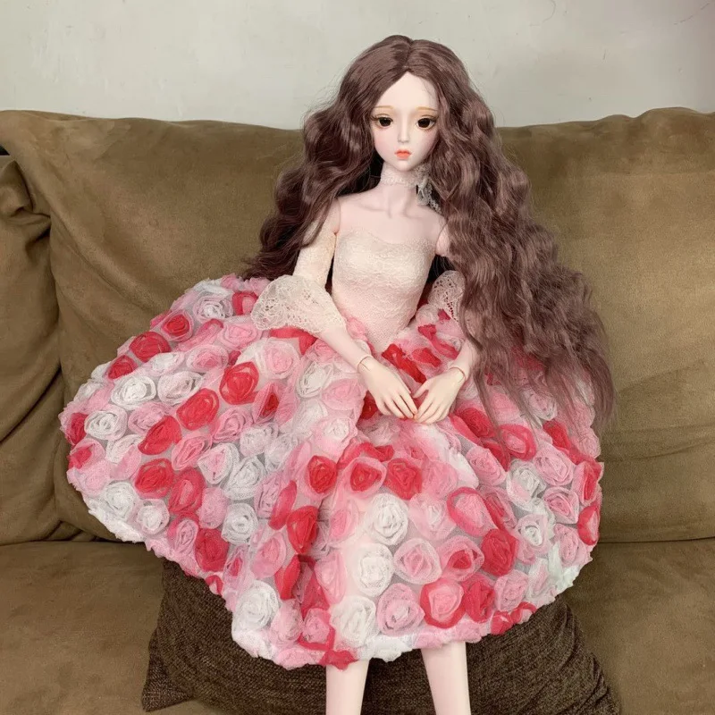 60cm boneca roupas de substituição 1/3 bjd boneca moda vestido de casamento terno crianças meninas brinquedo presente aniversário ou natal presentes