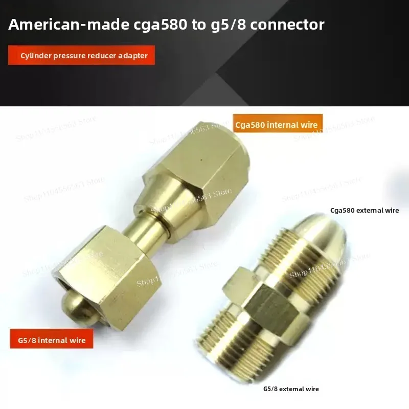 

Адаптер CGA580-G5/8 на CGA540, переходник для цилиндров с внутренней резьбой, конвертер входного штуцера регулятора давления