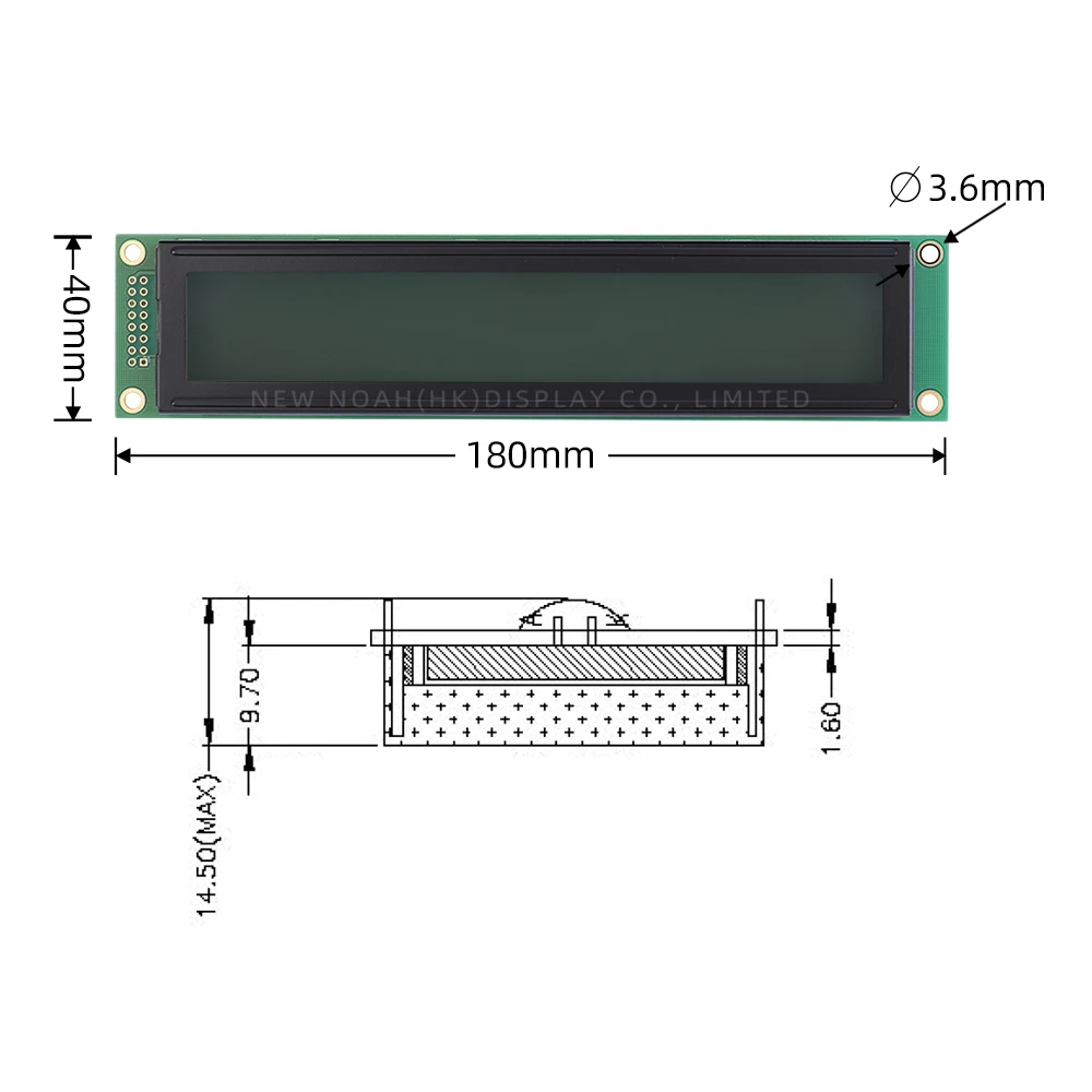 Europese Ijsblauwe Film Zwarte Letters 2002K-1 Groot Scherm LCD Module 2*20 3.3 V/5 V ST7066U Uitgerust Met Ingebouwde Led-achtergrondverlichting