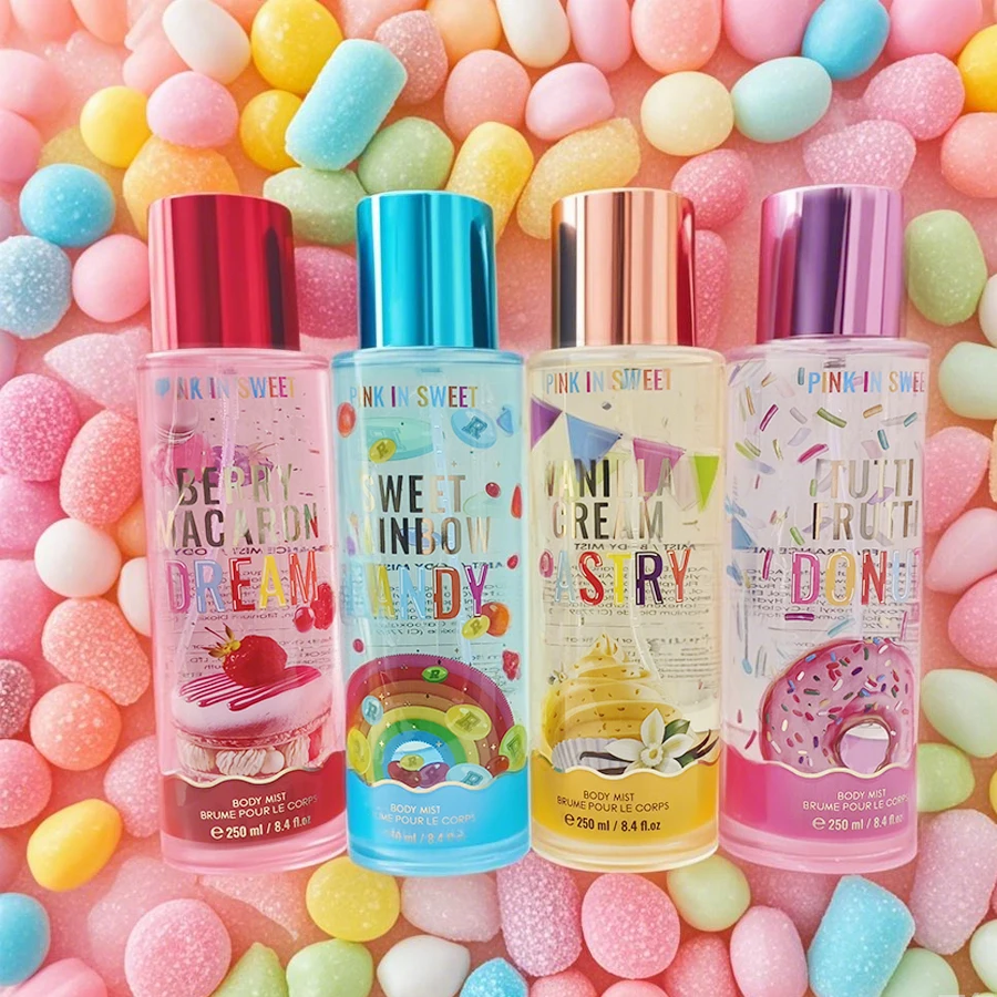 

Набор из 4-х спреев для тела для женщин, 250 мл (8,4 жидких унций), с ароматом Gourmand, для тела и волос, идеально подходит для ежедневного использования и в качестве подарка на праздники.