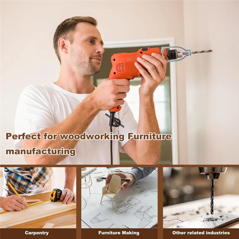 

2025 Trendsquare Hole Drill Bit Adapter, Silver Alloy Steel For Drill Press Mortise Machine,For Drill Machines