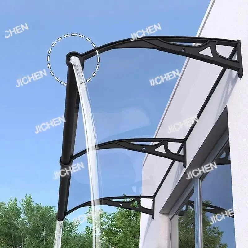 مظلات منزلية من سبائك الألومنيوم للباب، تصميم حديث مقاوم للمطر وواقي من الشمس، مظلة إبداعية بسيطة للديكور الخارجي للفناء