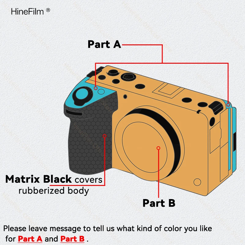 Hinefilm Skin für Sony ILME-FX5 Kamera, Aufkleber für Sony ILME-FX5B Kamera, Dekorfolie FX5 FX5B, Schutzfolie FX 5, kratzfeste Folie – Detail 12