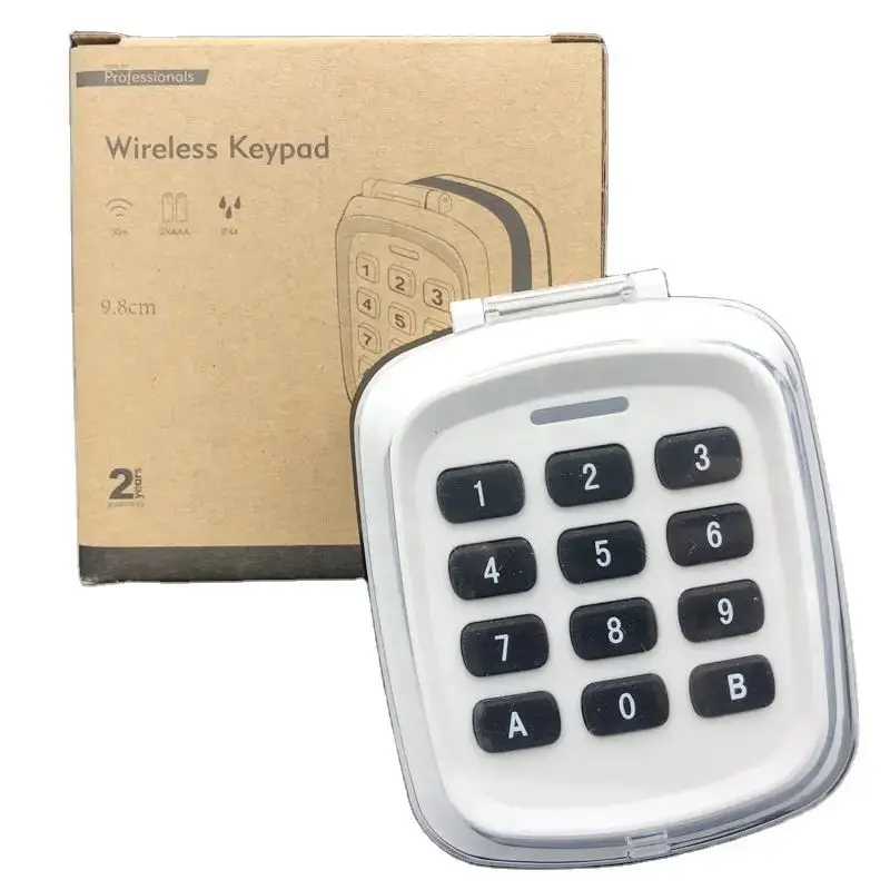 280-868MHz MultiFrequency Wireless Keypad Garage Door Openers Fixed Code Rolling Code Keypad 5PCS Remote Control Door Opener