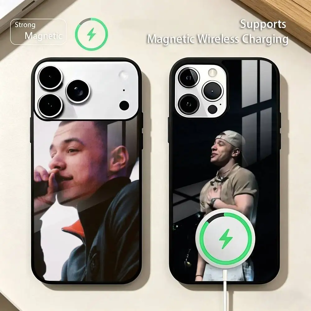 

Russian singer O-Oxxxymiron Phone Case For iPhone17,16,15,14,13,12,11 Plus,Pro Compatible with magnetic wireless charging