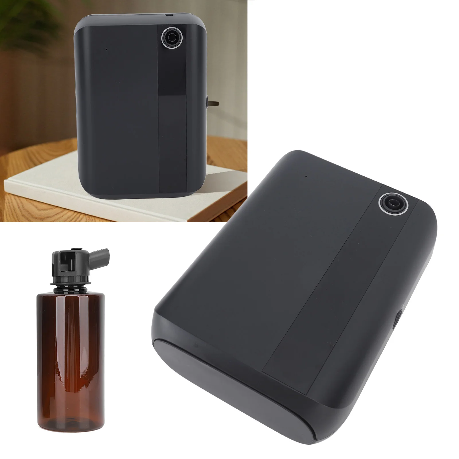 

Умный диффузор аромата, автоматический аппарат для ароматерапии с эфирным маслом емкостью 500 мл для бара отеля, КТВ, черная вилка США