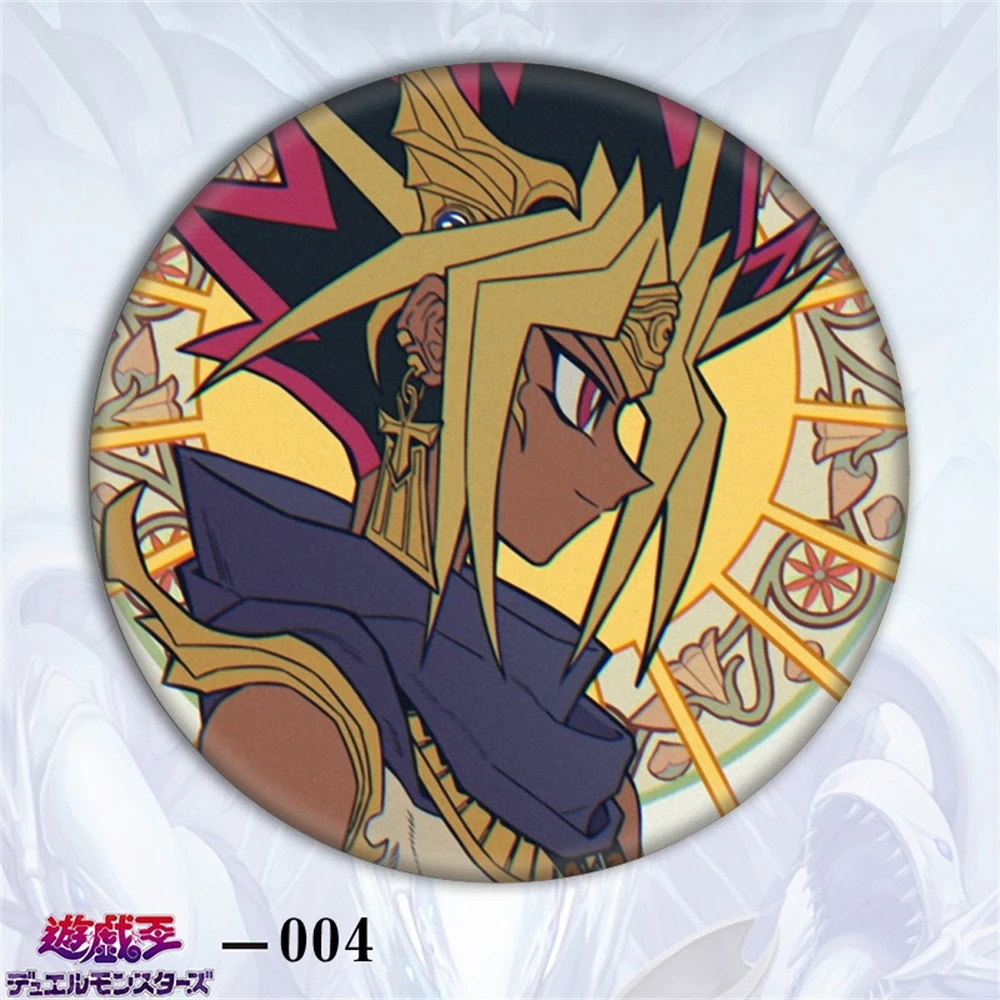 58 مللي متر أنيمي مبارزة الوحوش Mutou Yūgi ATEM تأثيري حلي شارة دبوس SPTE صفيح بروش الدعامة جيلف