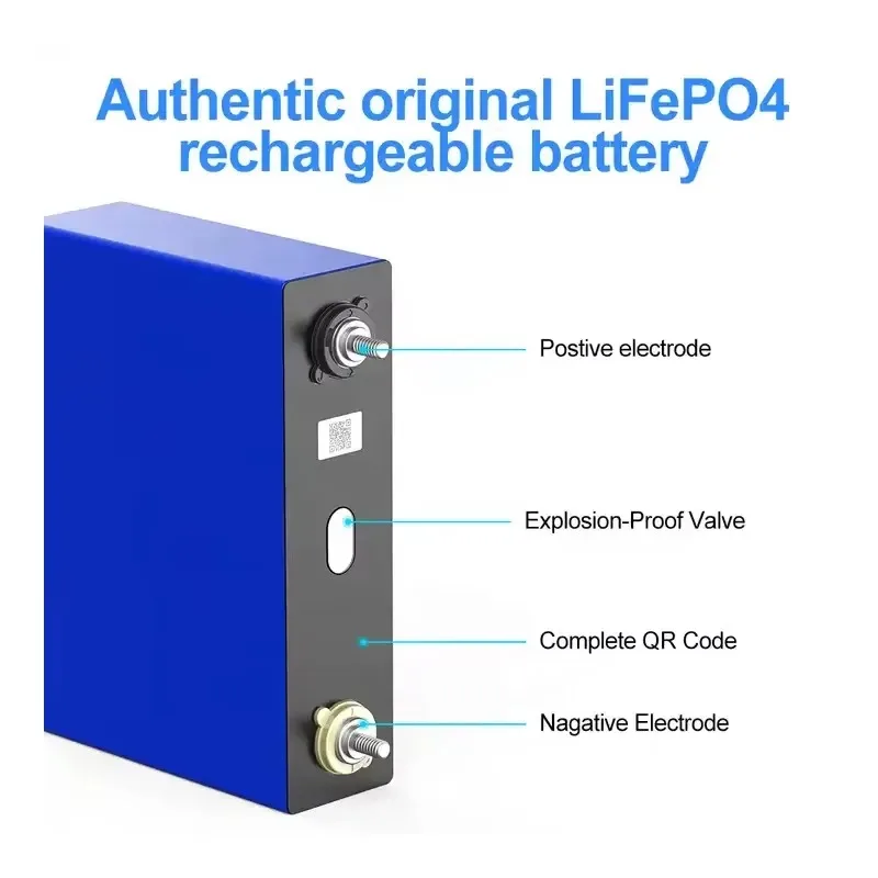 Grade A 3.2V 86Ah LiFePO4 Rechargeable Battery for DIY 12V 24V 36V 48V Solar Energy RV Golf Car Forklift