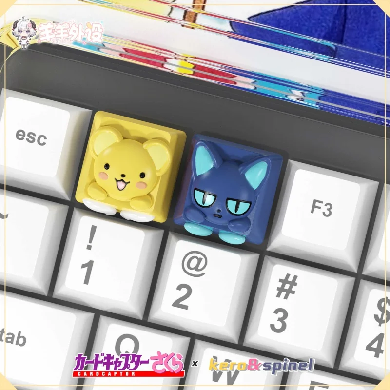 Cardcaptor Sakura Anime Personalized Creative Art Custom Keycaps Cerberus Spinel Sun Esc 3d Resin Keycaps Anime Peripheral Gifts - Image 3