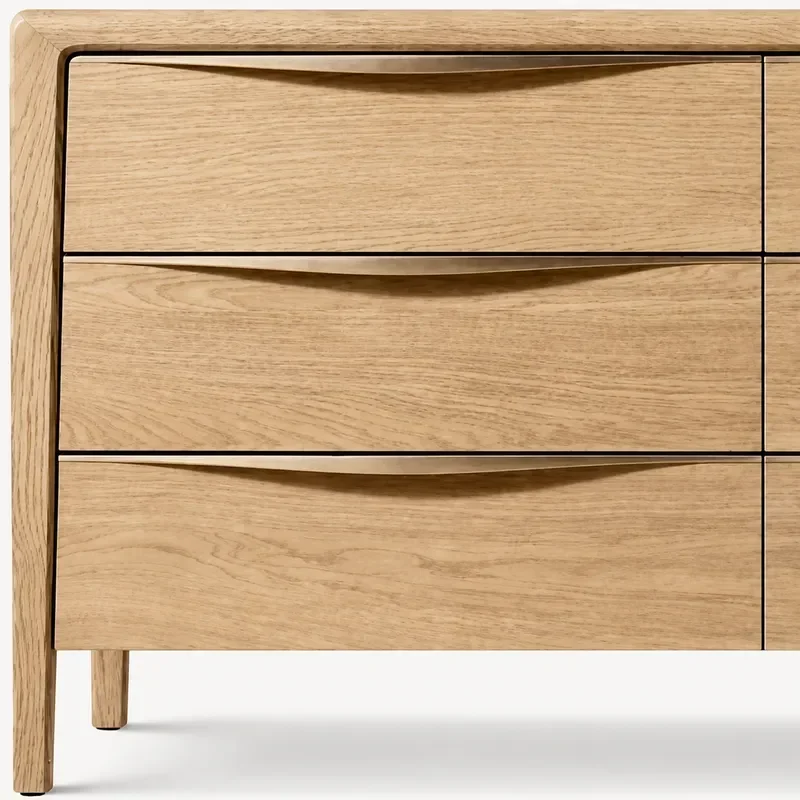 American Solid Wood Chest of Drawers High End Luxury Dresser for Villa Bedroom Furniture Storage Cabinet