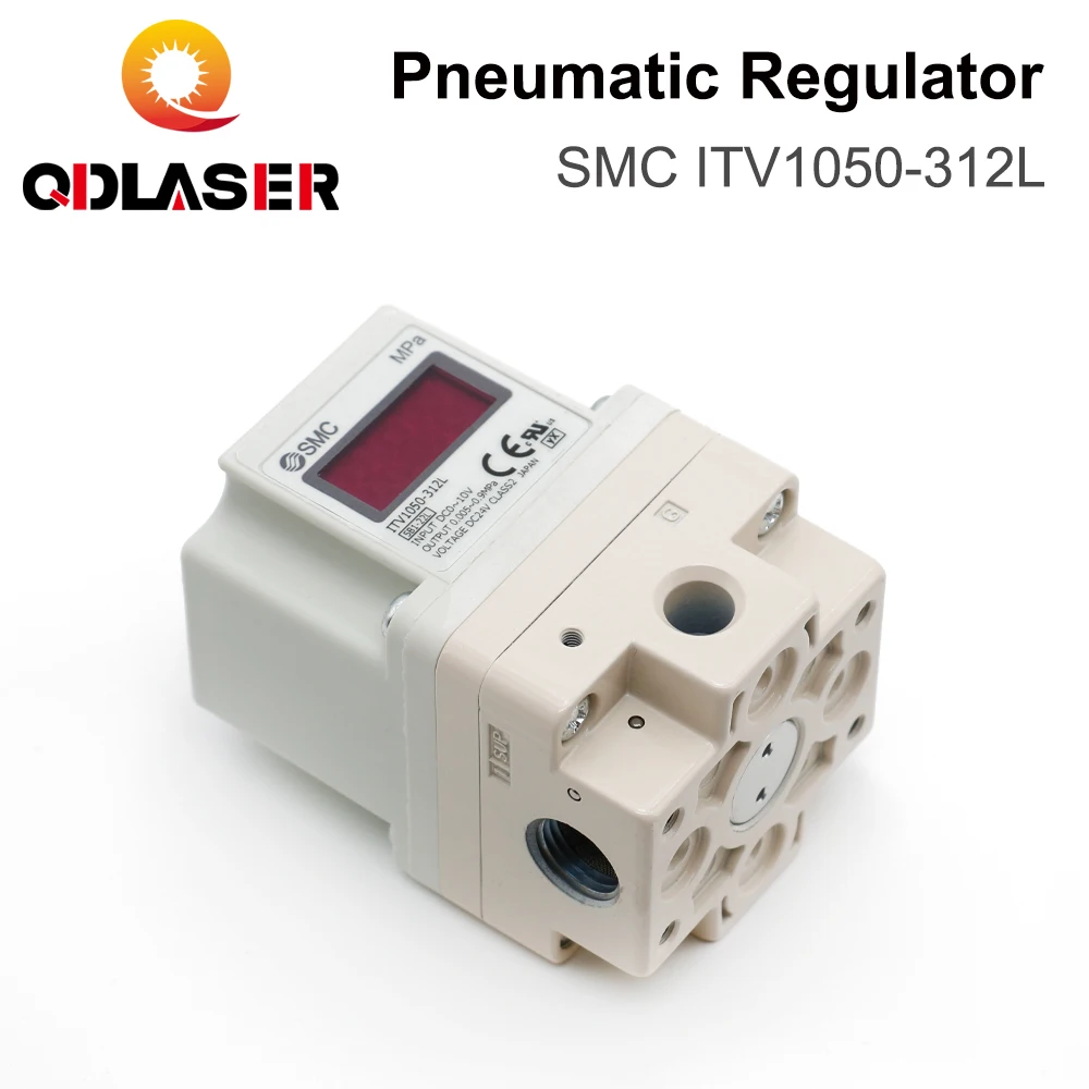 QDLASER SMC Electro-Pneumatic Regulator ITV1050-312L Pneumatic Equipment for Fiber Laser Metal Cutting Machine