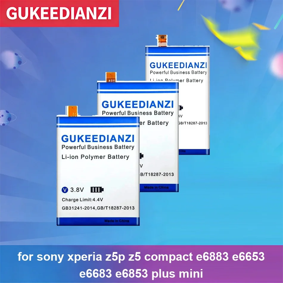 

Battery LIS1594ERPC LIS1605ERPC LIS1593ERPC For Sony Xperia z5p Z5 Compact E6883 E6653 E6683 E6853 Plus Mini 4500-5300mAh