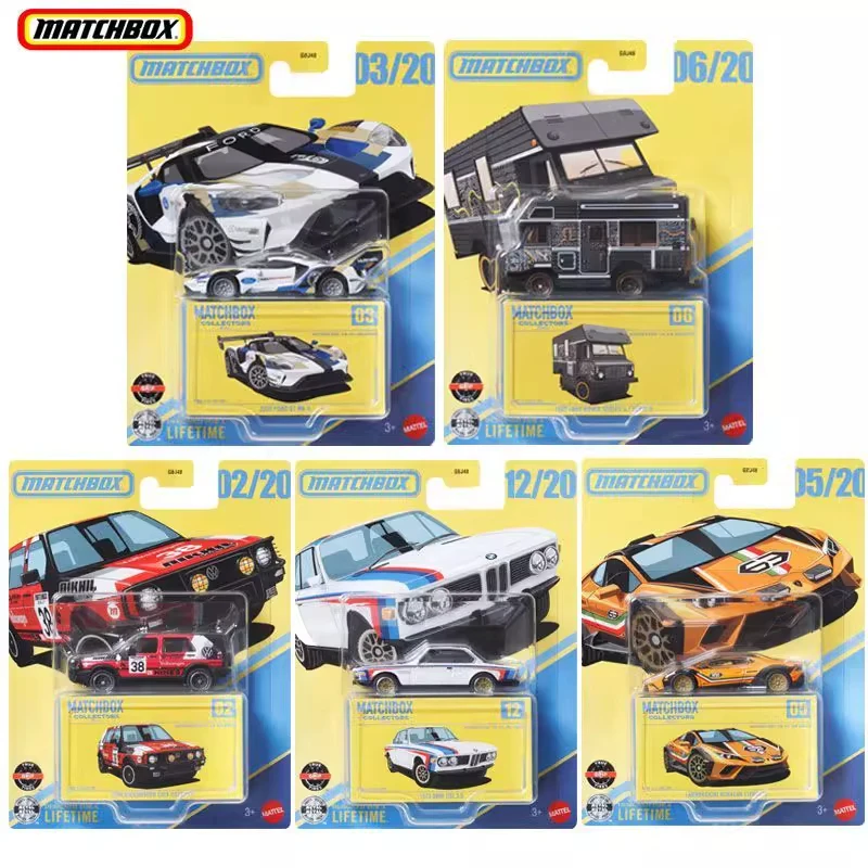 En Stock, coche de coleccionistas Matchbox genuino 1/64 Ford Gt Mk II Land Rover Series 2 BMW, modelo de vehículo, juguetes para niños, regalo de colección