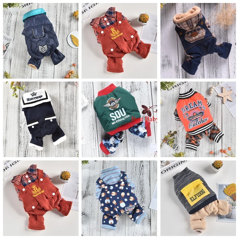 On Sale Dog Scarf Designer Dog Clothes For Puppies Small Animal S XXL Snow Winter Thick Pet Down Parkas Overalls Coat Products