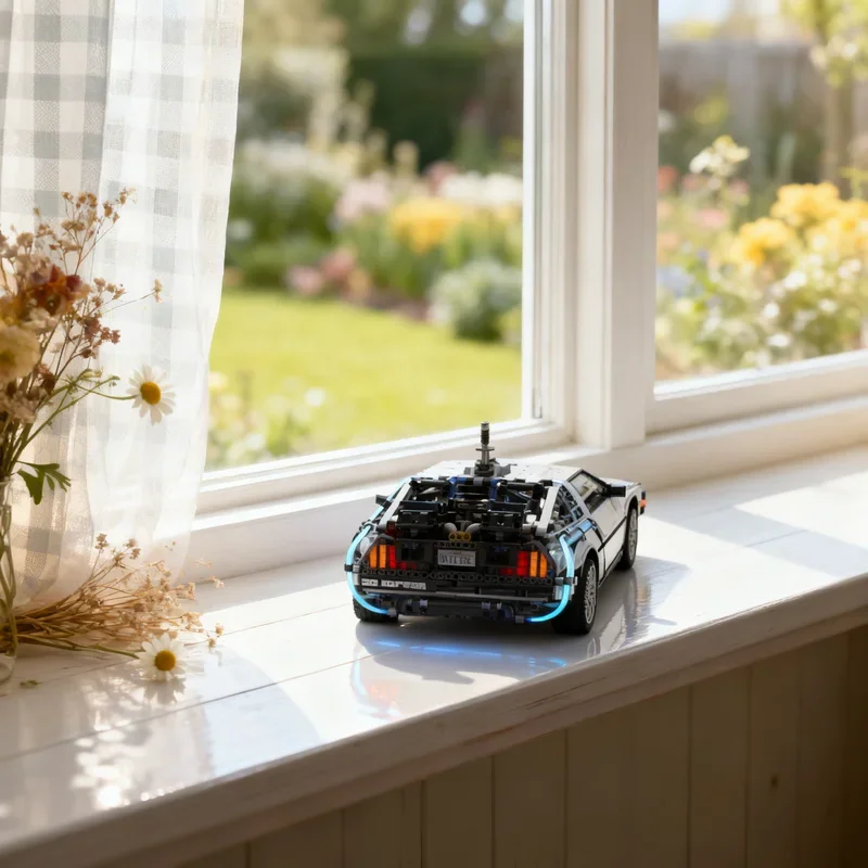 

2802pcs MOC Part 1 BTTF Delorean Technical Expert Builder Model Building Blocks Architecture Christmas Gifts Toy Idea Education