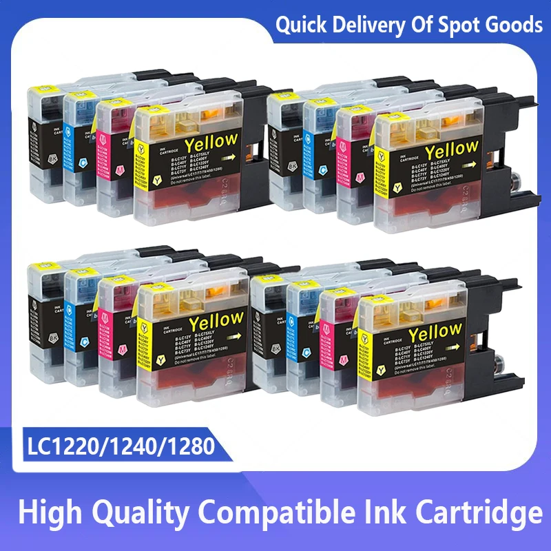 

Compatible Ink Cartridge for Brother LC1240 LC1280 LC1220 LC-1240 LC-1280 MFC-J5910DW MFC-J6510DW MFC-J6710DW MFC-J6910DW