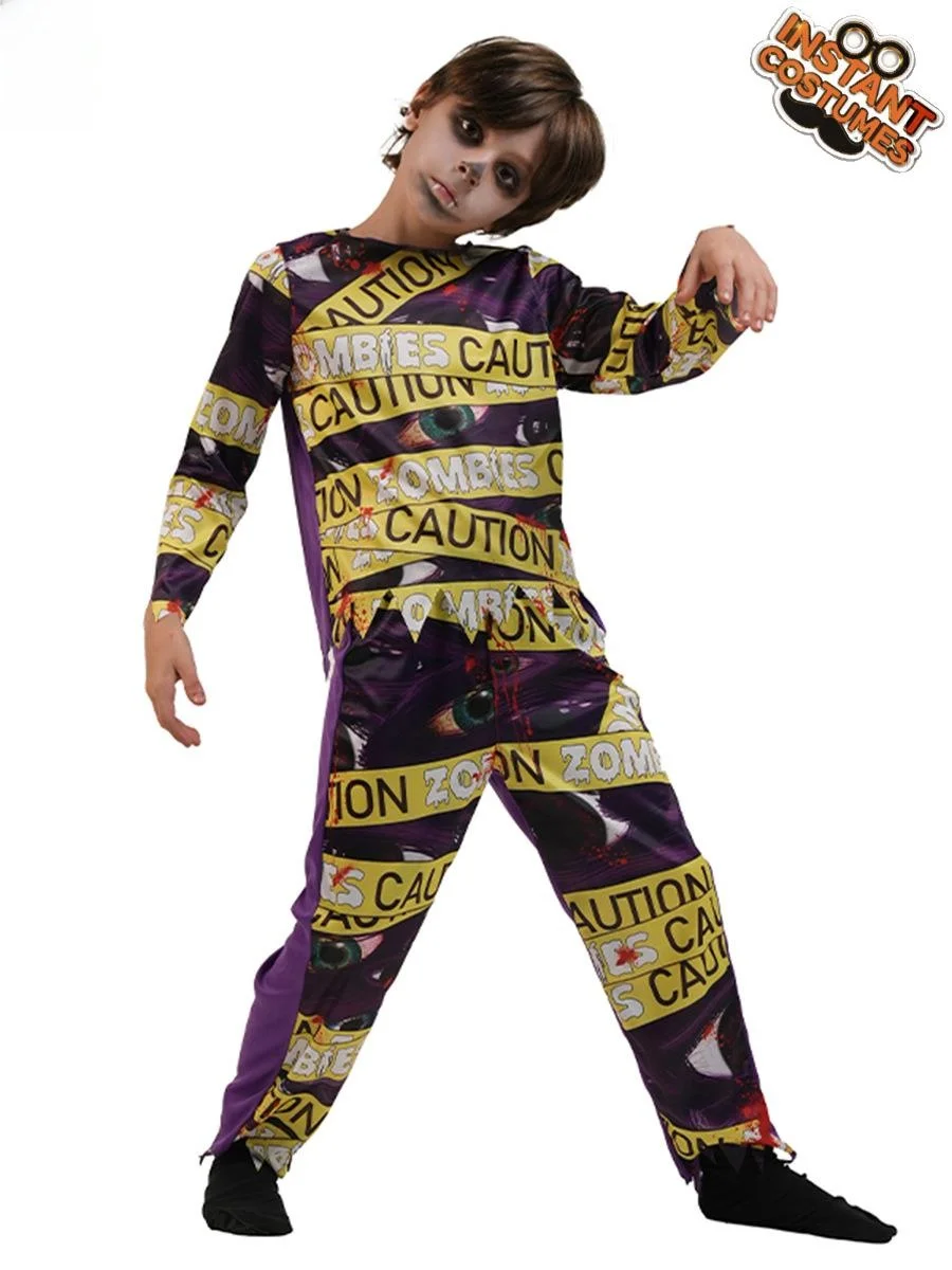 Loween Costume de plang de rôle de terreur pour enfants diable Zombie Par porter un tenue d'horreur pour petit garçon vêtements d'halloween pour enfants