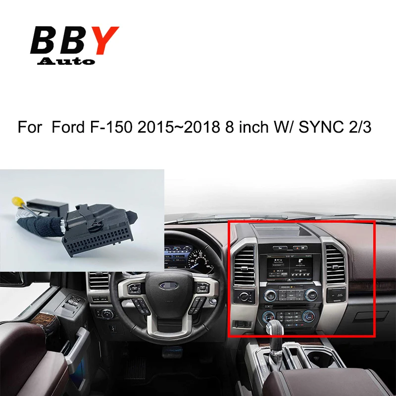 

OEM комплект камеры заднего вида с ручкой задней двери подходит для грузовика Ford F-150 2015-2018 Ford F150 с 8-дюймовым SYNC 2 или 3 радиоэкраном