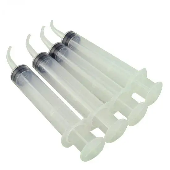 Conjunto de seringa de irrigação dental descartável, ponta curva, ideal para cirurgia oral, custos endodônticos, alta qualidade, 12CC