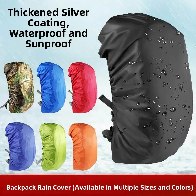 

Водонепроницаемый чехол для уличного рюкзака от дождя и пыли, полностью закрывающий, для студентов, с двойными лямками, аксессуар для спортивной сумки для активного отдыха