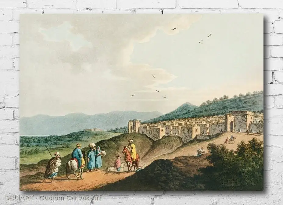 

Ottoman Vintage Travel Canvas Poster - City of Bethlehem, in Palestine Custom Size Wall Art Home Room Decor