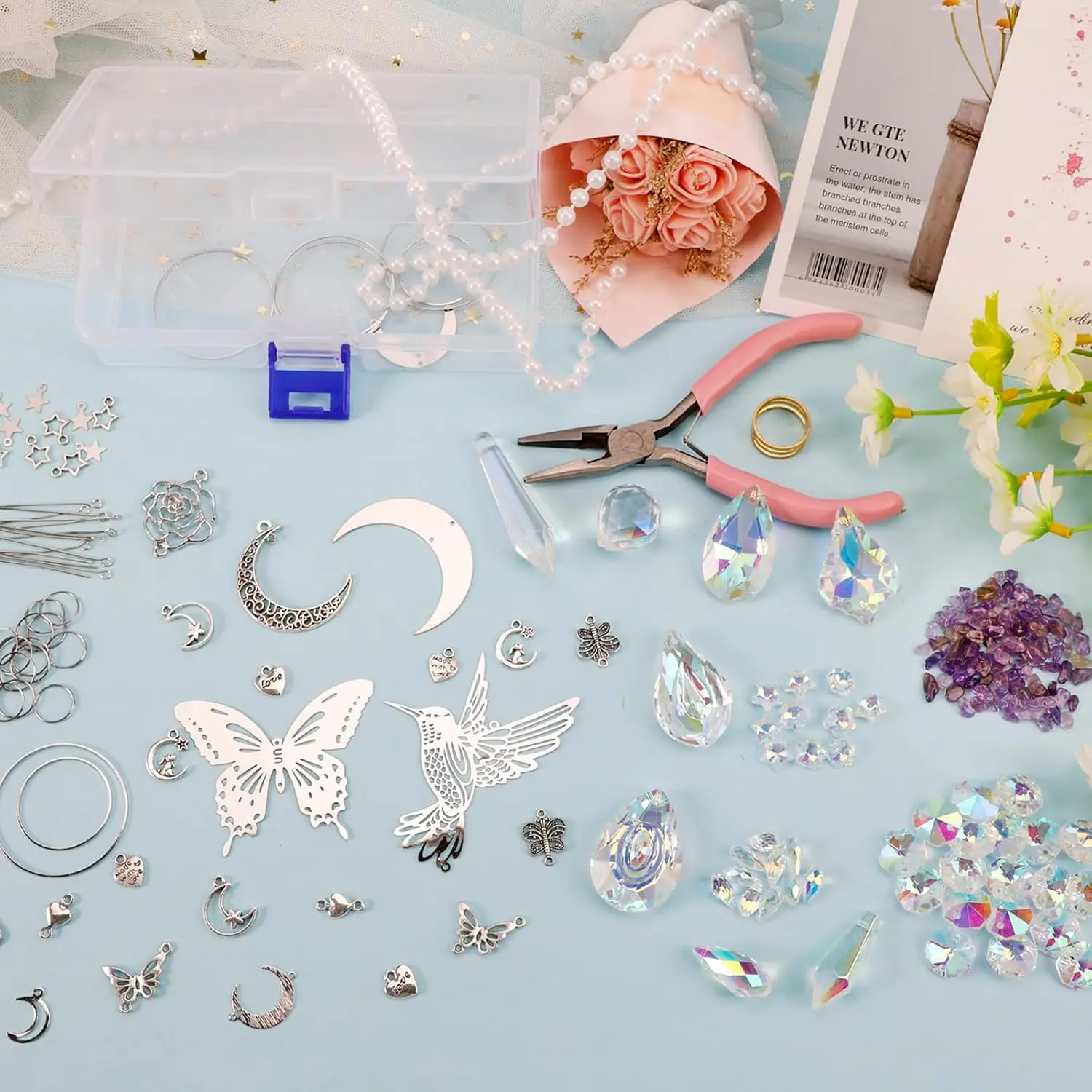 DIY 400pcs SunCatchers Making Supplies Kit Art  And Crafts with Crystals Rainbow for Indoor Window Home Wedding Garden Christmas - view 4