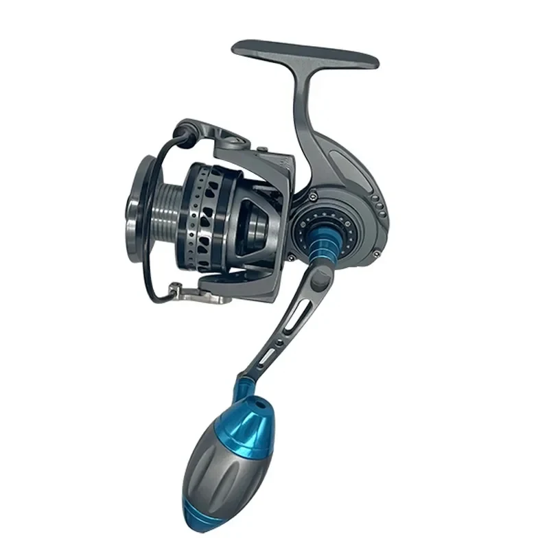 Full Spinning Reel Trolling Big Game Fishing With Aluminum Spool And Metal Knob Saltwater Ocean