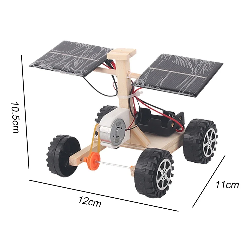 Imagem -03 - Solar Car Toy Model Assemble Kit para Crianças Faça Você Mesmo Mini Ensino Aprendizagem Stem Estudante Projeto Escolar Experimento Científico Educação