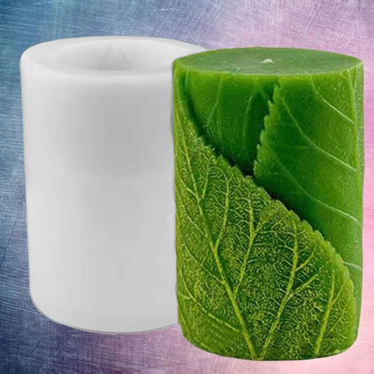 Blattförmige Kerzenform aus Silikon für Aromatherapie, handgefertigte Ornamente, Diffusor, Gips und DIY-Dekorationsform