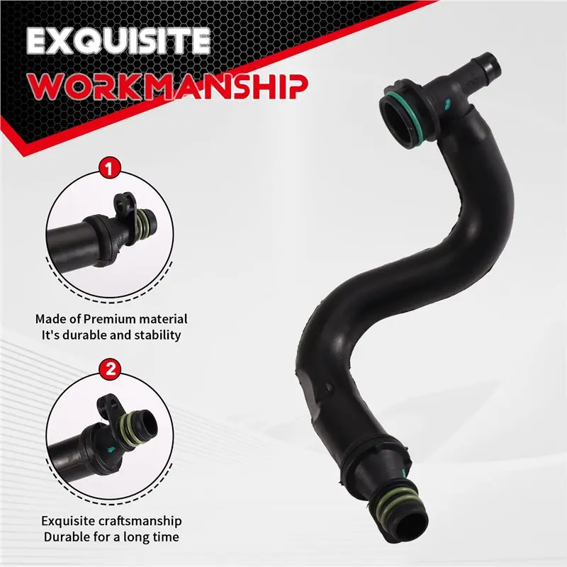 A02Q-Engine Oil Breathing Tube Hose For VW GOLF MK7 2015