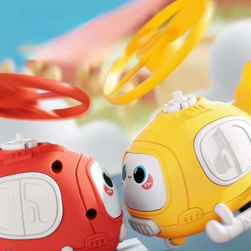 子供の回転慣性おもちゃ竹トンボ空飛ぶ円盤飛行機ヘリコプター衝突竹トンボ回転飛行