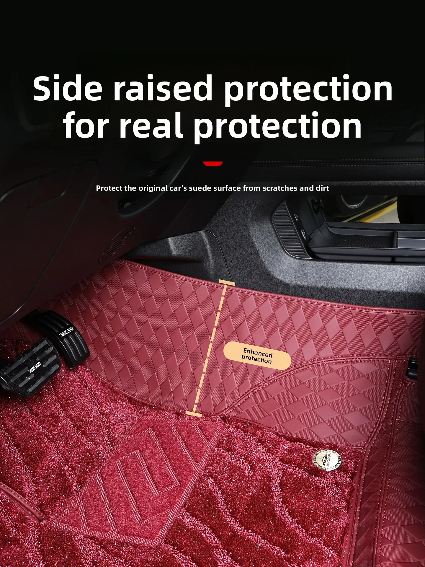 For GWM Tank 300 2026 Car Full-Coverage Floor Mats Wear-Resistant Double Layers Leather+Starry Sky Foot Carpets Accessories detail image 3