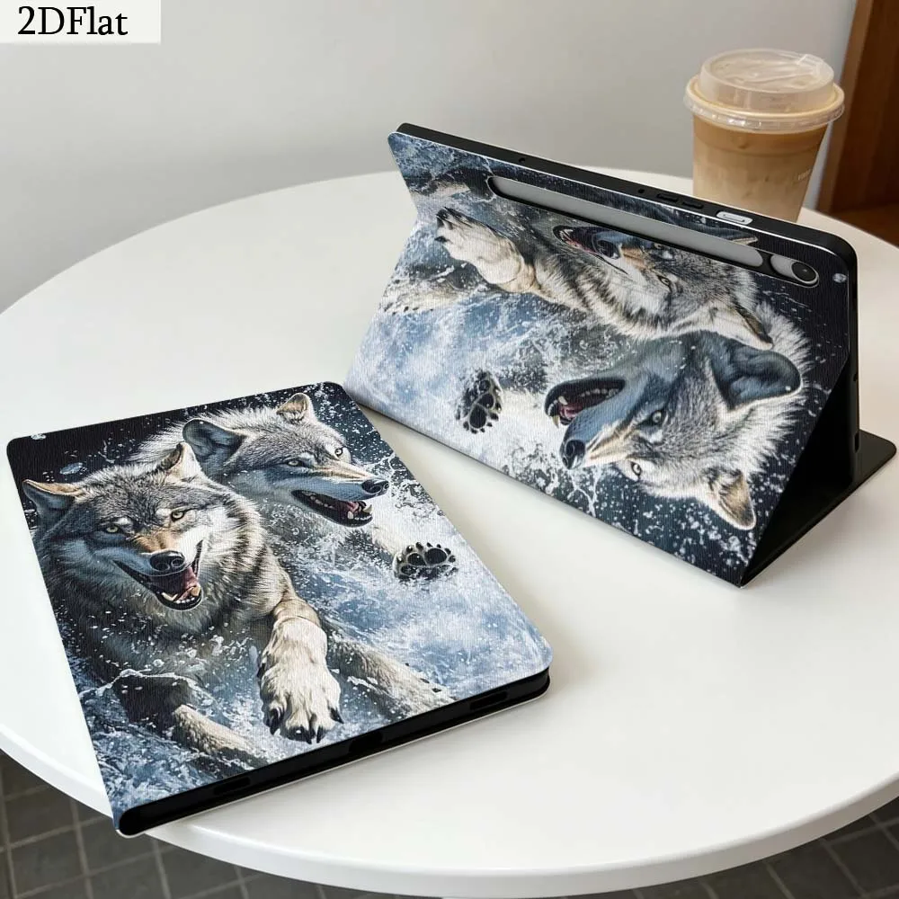 Wolf Fashion Art Gift For Samsung Galaxy Tab S11 S10 S9 S8 S7 S6 A11 A10.1 A9 A8 A7 Ultra FE Plus Soft Tablet Case 5