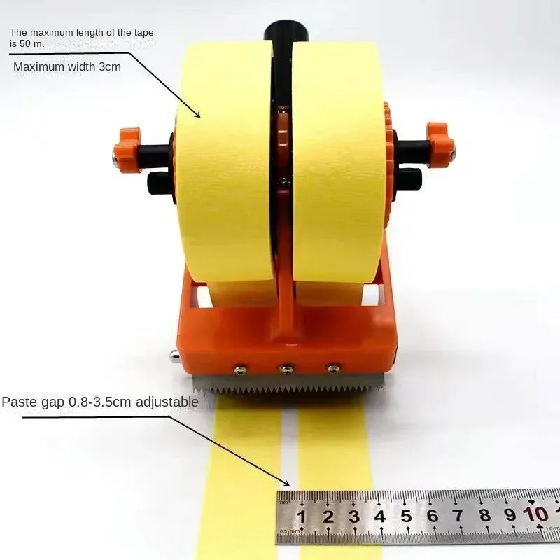 Portable 220vMasking Paper Paste Machine Masking Tape Sticky Paper Machine Marking Artifact Tape Machine Double Group Glue Beaut