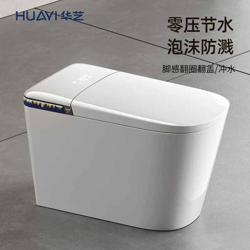 

Huayi Smart Toilet M9 Series Full Function No Water Pressure Limit Foam Shield Foot Feel Flip Turn Round Integrated Electric