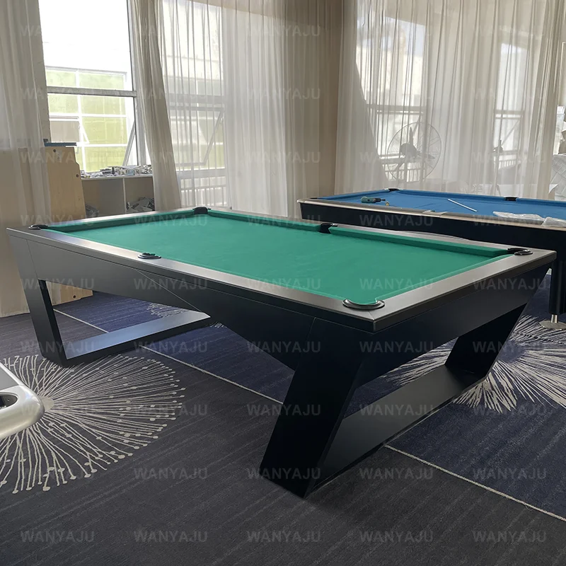 Factory Custom Pool Tables in Different Colors and Materials Wood or Glass 7ft 3 in 1 Multi Functional Billiard Table