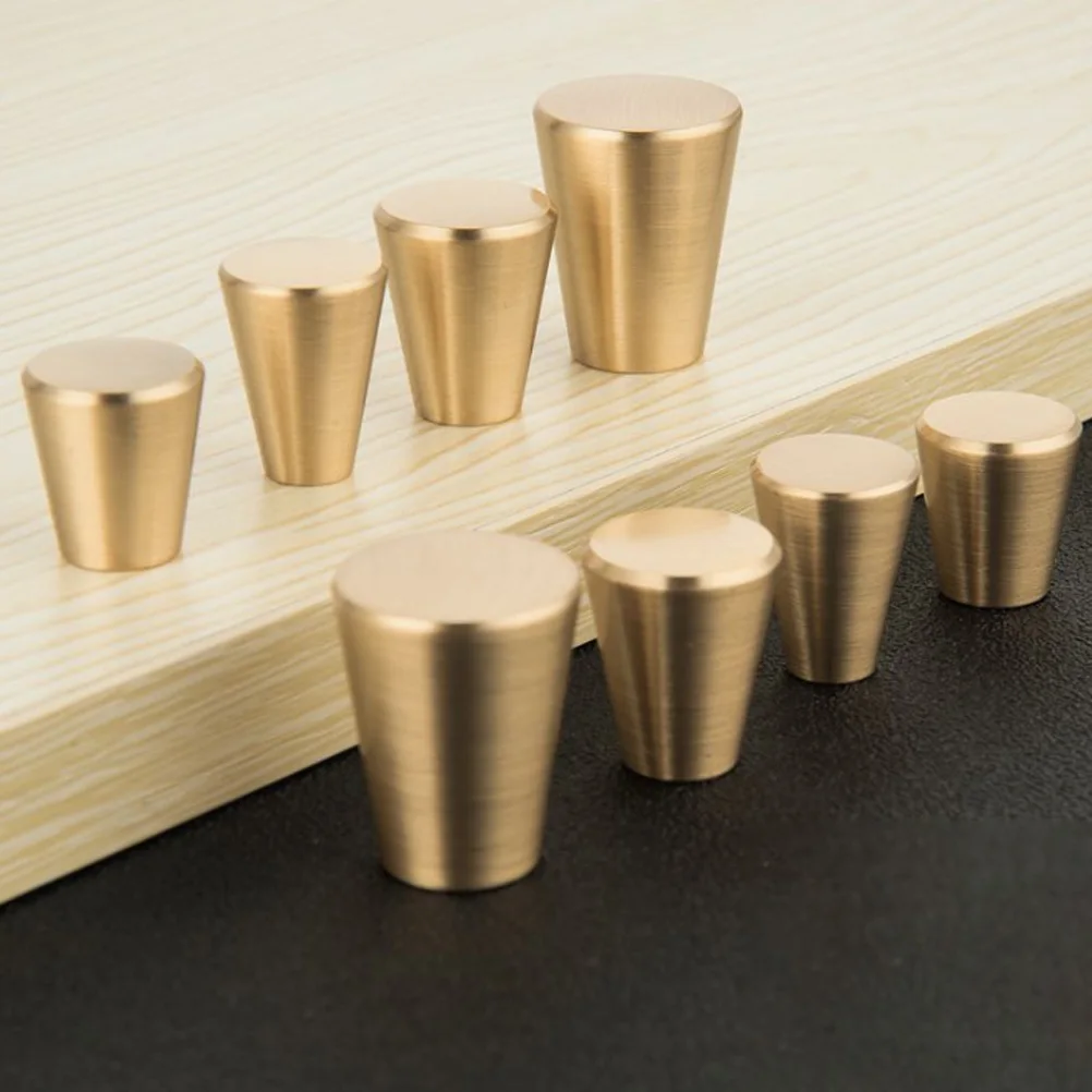 

6Pcs Copper Drawer Cabinet H les Solid Copper Pulls for niture Wardrobe Durable Easy Install Round Hardware