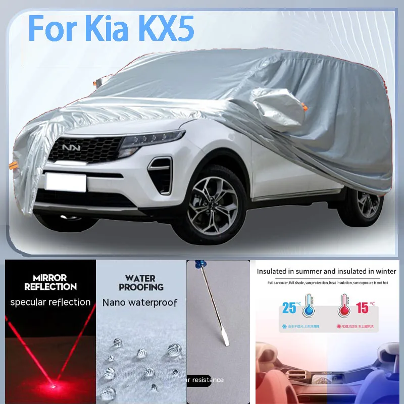 

For Kia KX5 Full Car cover with UV protection and Winter Insulation roles,Rainproof,Snowproof Ati-frost properties.