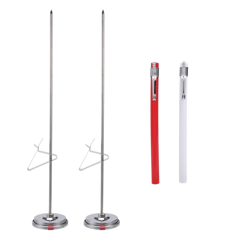 2 Pieces Stainless Steel Thermometer Instant Read Dial Thermometer 11.8 Inch Long Stem Fry Thermometer