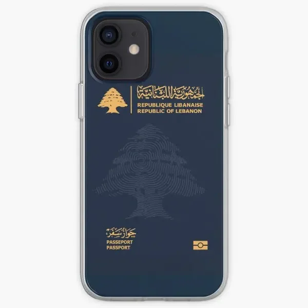 Lebanon Passport Iphone Tough Case  Phone Case Customizable for iPhone 11 12 13 14 Pro Max Mini X XS XR Max 6 6S 7 8 Plus Print