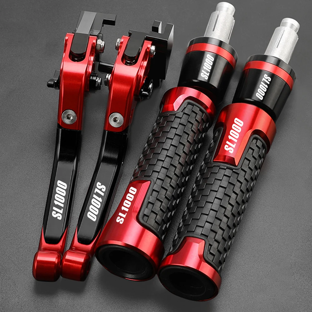 SL 1000 Motorcycle Accessories Adjustable Brake Clutch Lever Handle Hand Grips Ends For Aprilia SL1000 2000-2004 2003 2002 2001