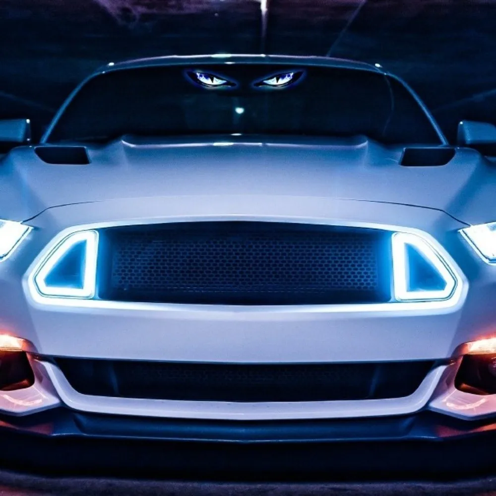 New Wireless Solar LED Car Light Vibration Lights on Suction Cup Car Warning Light Dynamic Display Car Atmosphere Light