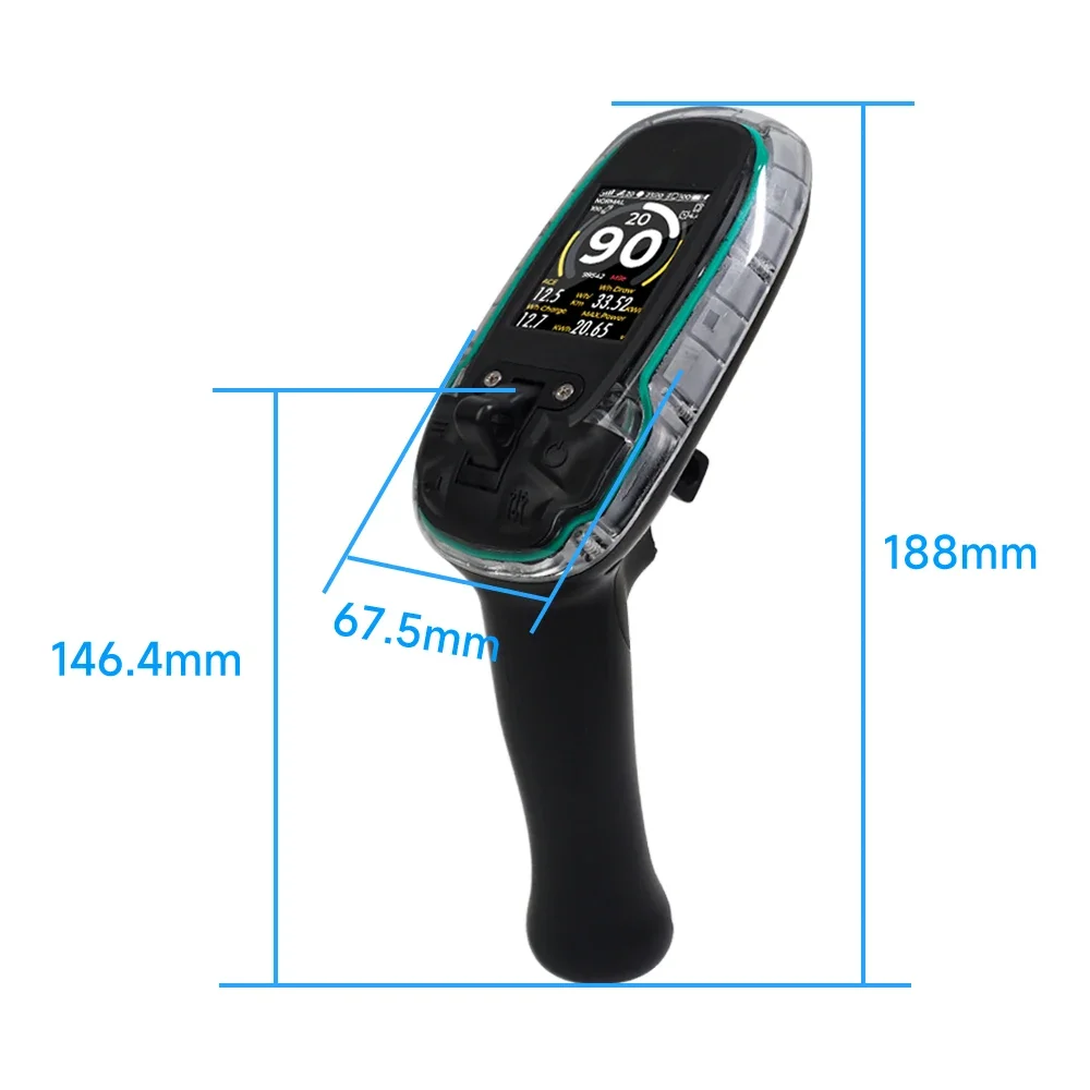 플립스카이 신형 IP68 방수 리모컨 VX5 5000mAh 고해상도 디스플레이 탑재 전동 서핑보드/전동 스케이트보드용