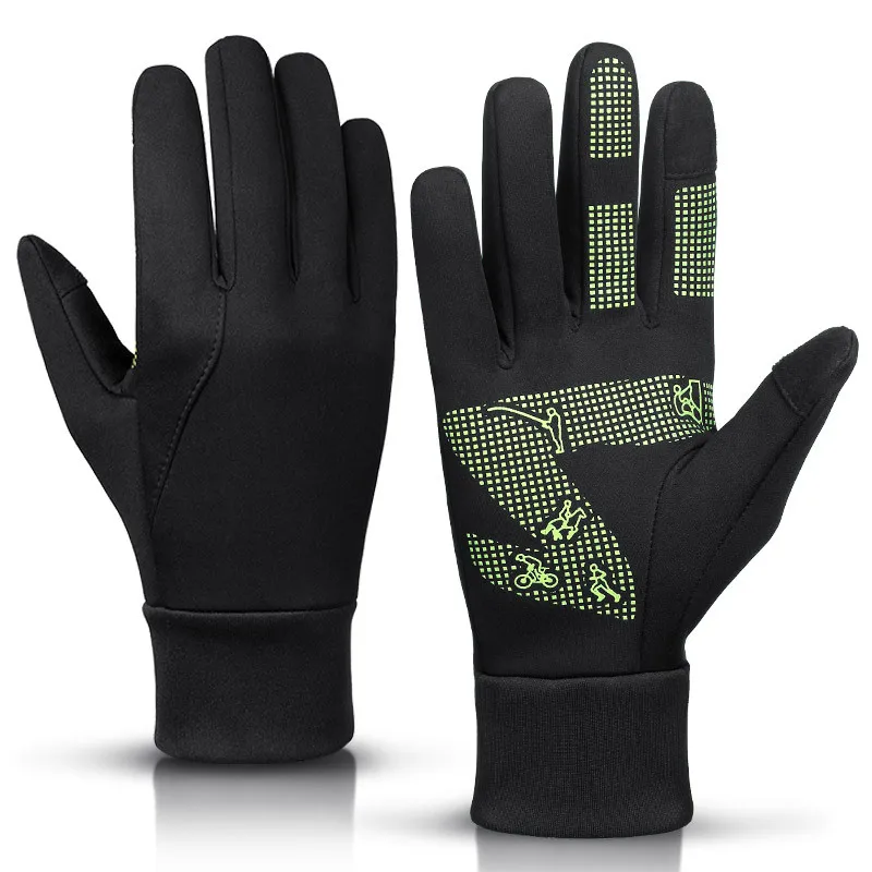 Double RedWinter Gloves Waterproof Windproof Mens Women - Warm Gloves Cold Weather, Touch Screen Fingers, Driving Biking Running