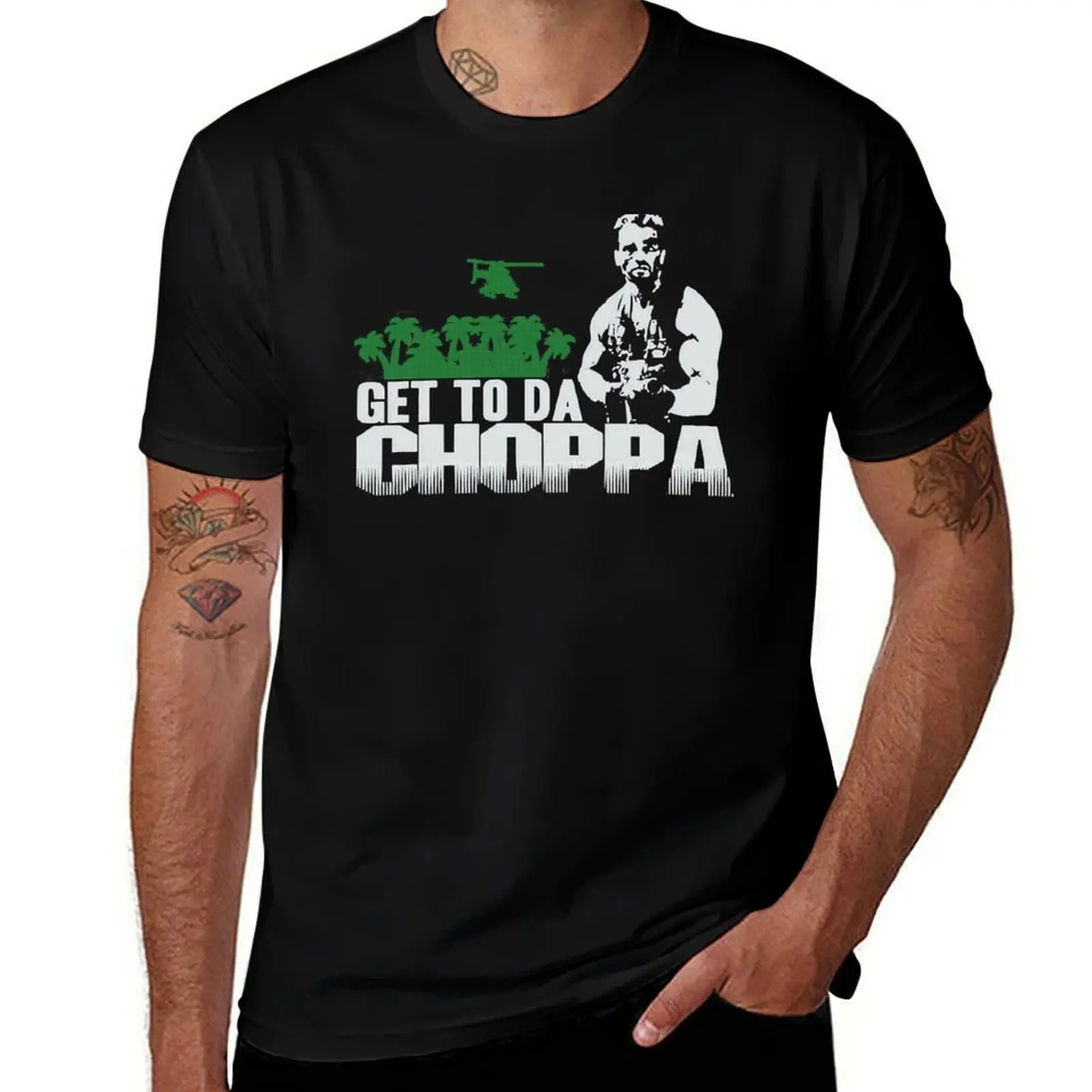 

Get To Da Choppa T-Shirt t shirts for man pack white cotton t shirts high quality funny t shirts man T-shirt