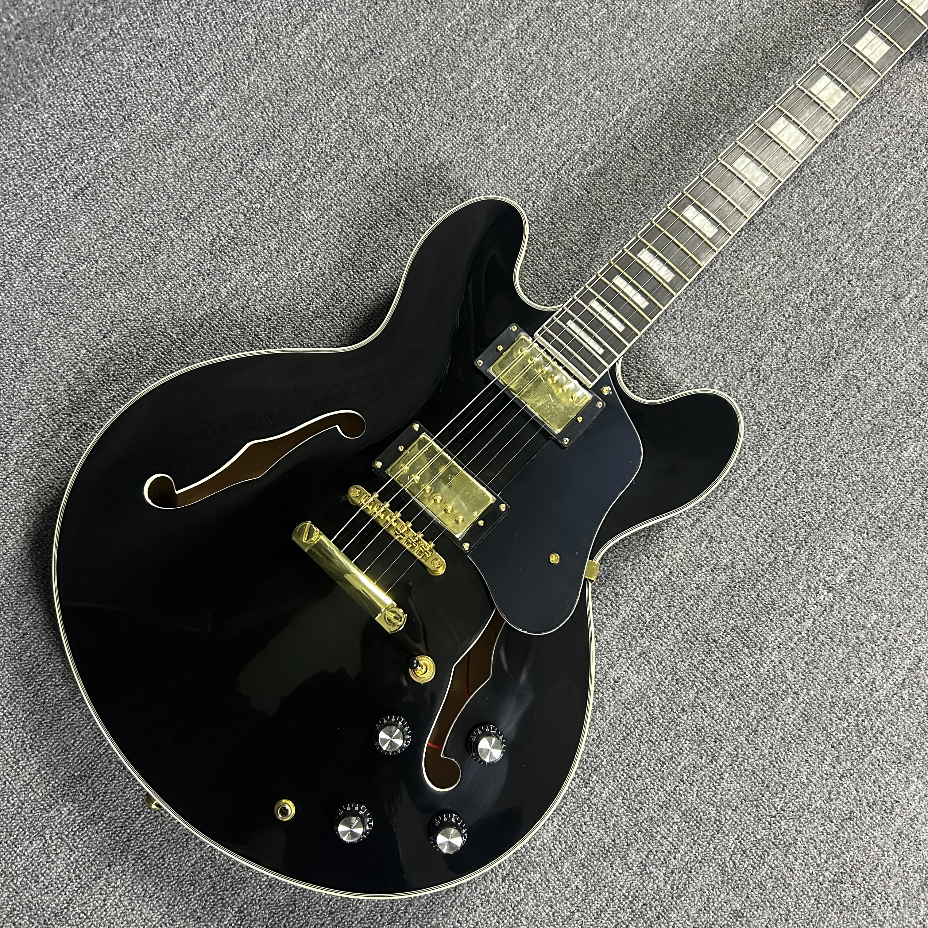 Work Fine Feel Comfortable Sound Super Great Black ES 335 Electric Guitar Rosewood Fingerboard Maple Body 22 Tone Position