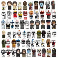 HEROCROSS Star Wars Building Blocks Darth Vader Mandalorians Rex Kylo Ren Palpatine Bricks Ahsoka Mini Doll Figure Kid Toys Gift