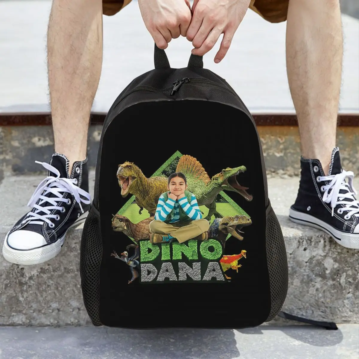 

Рюкзак Dino Dana Real, рюкзак большой емкости для мальчиков и девочек, сумка для книг, школьная сумка, сумки на плечо для мужчин и женщин